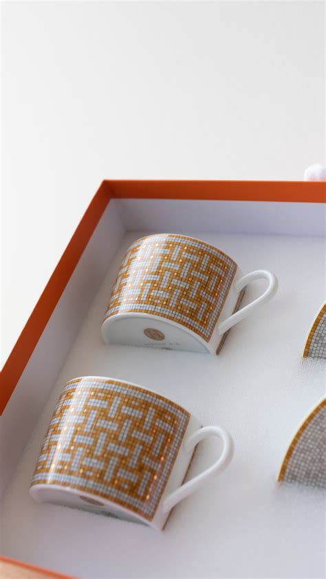 hermes tea|hermes mosaique tea cup.